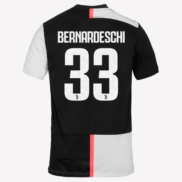 Camiseta Juventus NO.33 Bernaroeschi Primera equipación 2019-2020 Blanco Negro